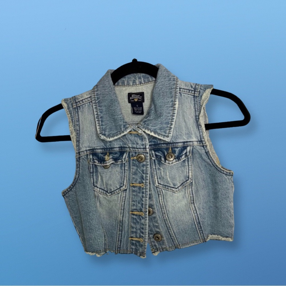 BLUE ASPHALT Vest Light Wash Vest